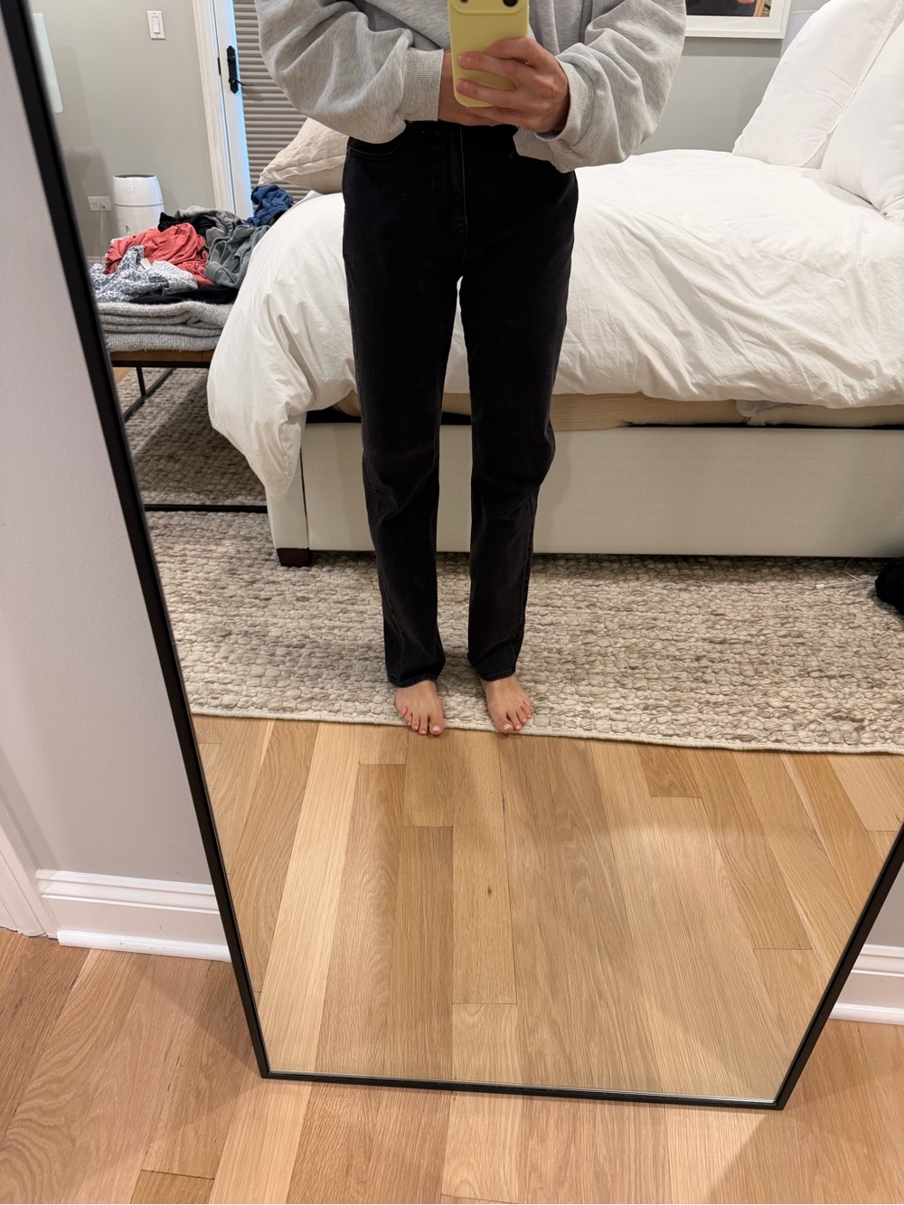 Madewell Black 90s Straight-Leg Jeans
